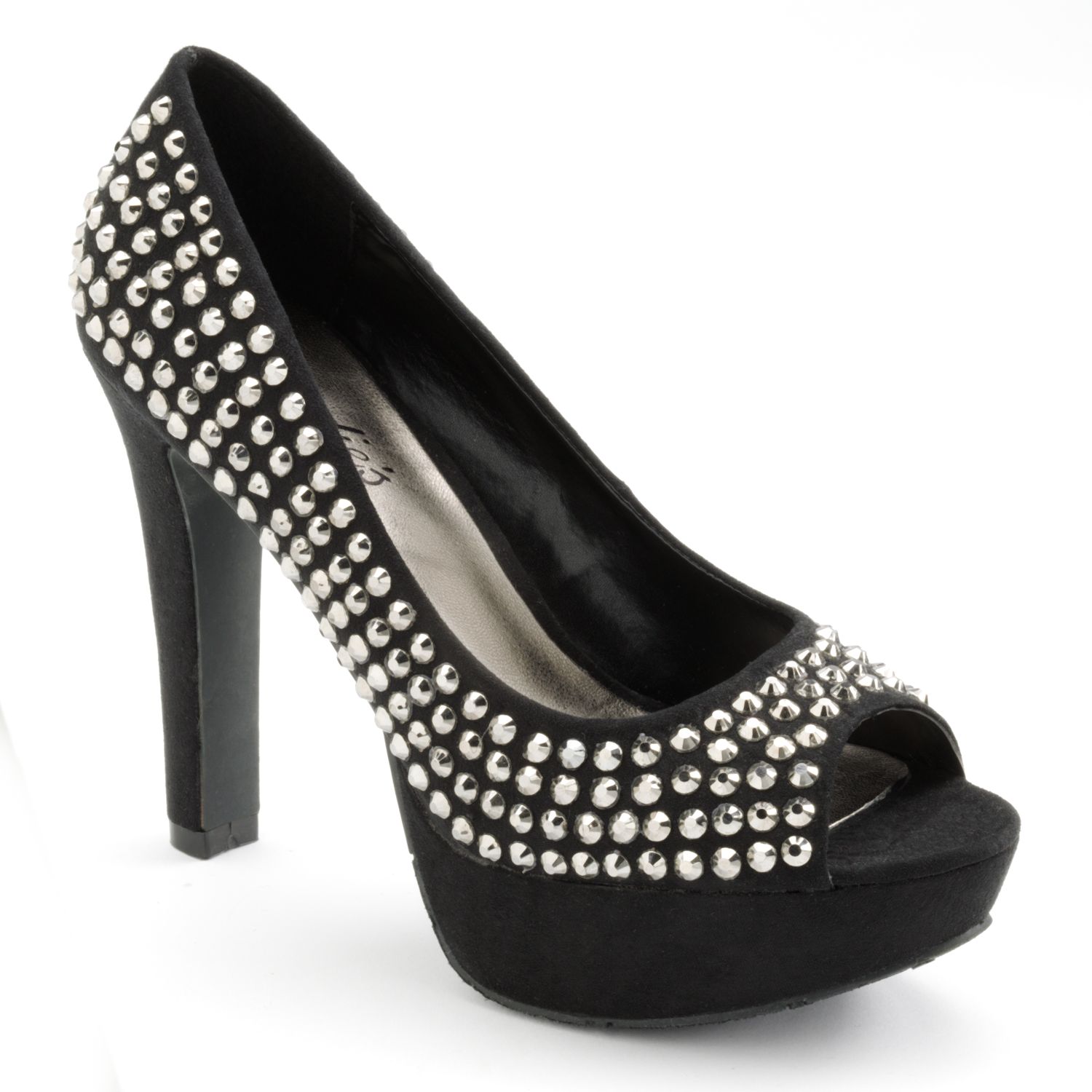 kohls black high heels