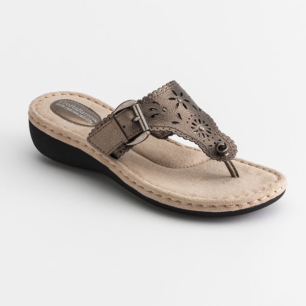 Croft & Barrow® sole (sense)ability Thong Sandals - Women