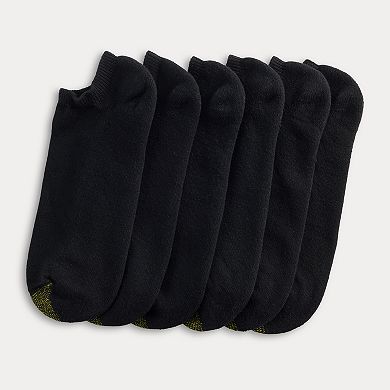 Men's GOLDTOE® 6-pack Extended Size Athletic Cushioned Cotton No Show Socks