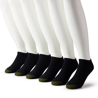 Men's GOLDTOE® 6-pack Extended Size Athletic Cushioned Cotton No Show Socks