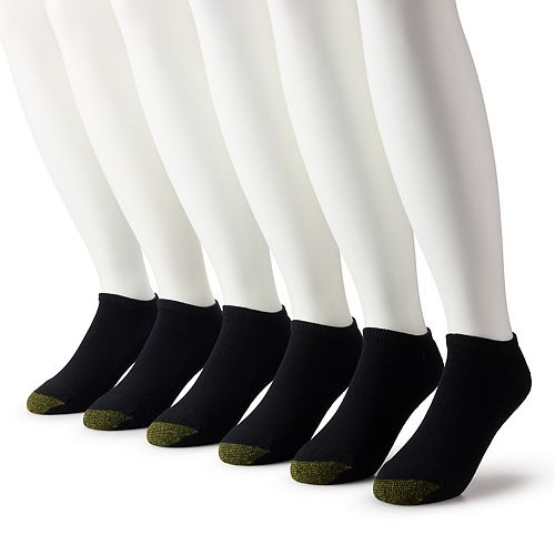 Extended Size GOLDTOE 6pk. Ultra Tec NoShow Socks