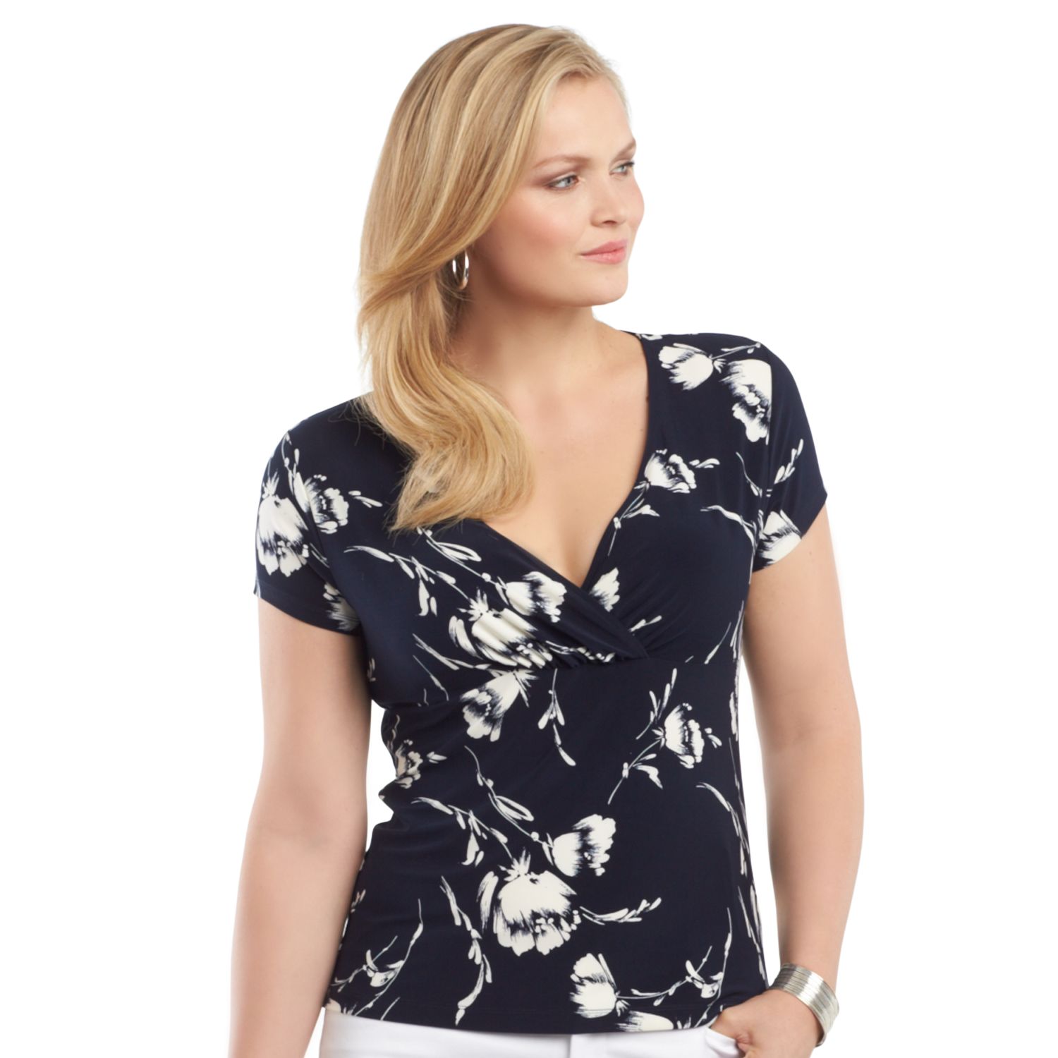 kohls womens shirts and tops plus size