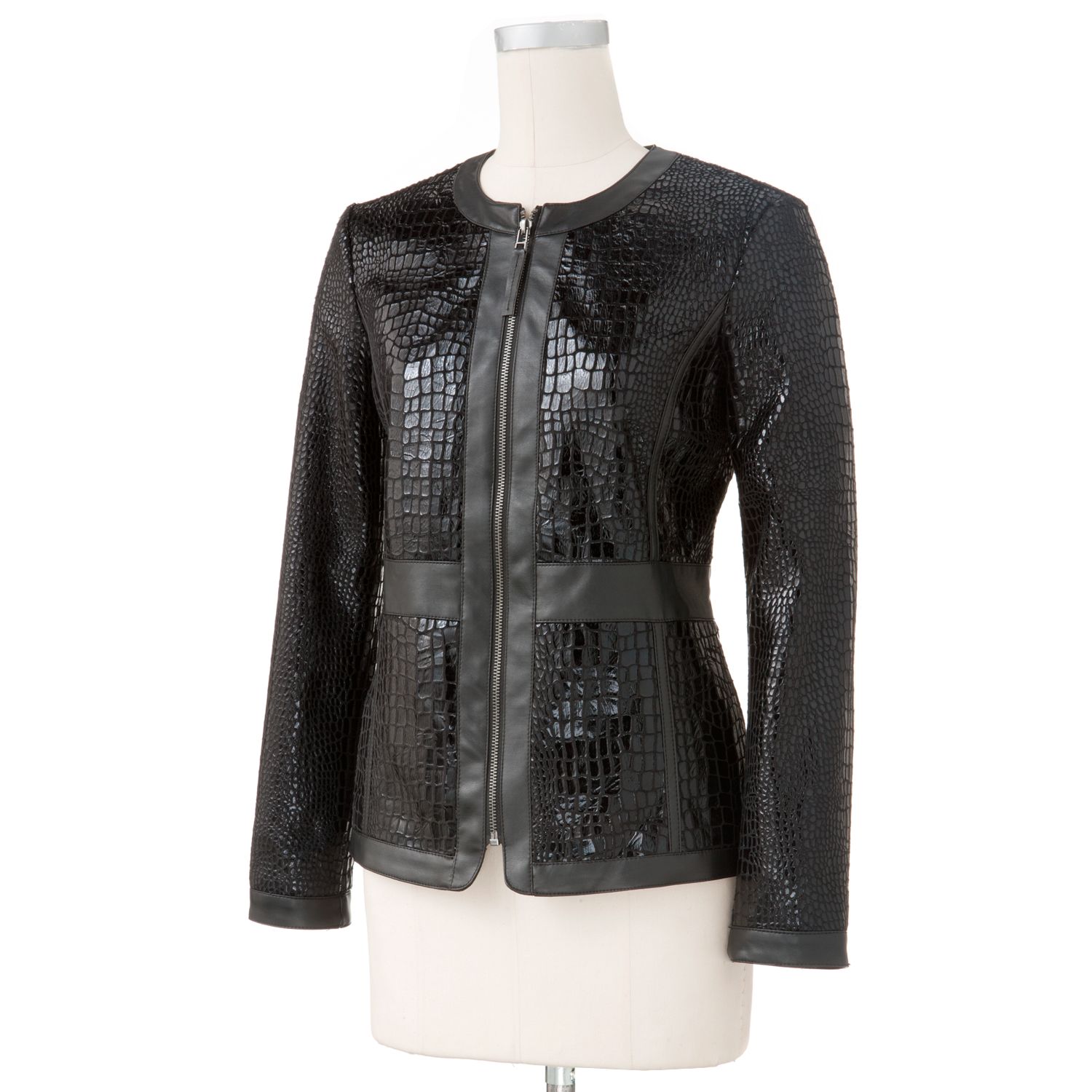 kohls plus size leather jacket