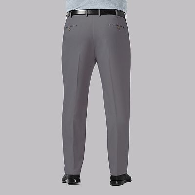 Haggar Men's Big & Tall Premium Comfort Classic Fit Flat Front Dress Pants - Black 50x32