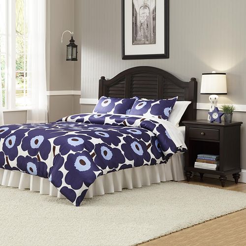 Bermuda Queen Floral Headboard & Nightstand