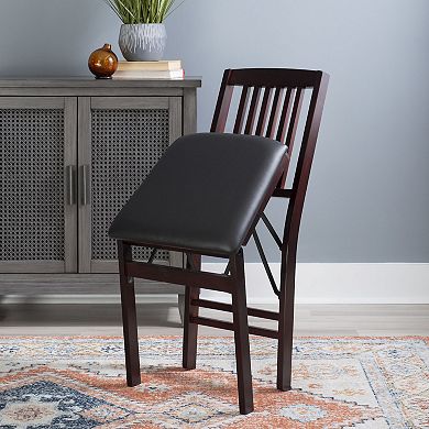 Linon Triena Mission-Back Folding Chair 2-pc. Set