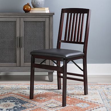 Linon Triena Mission-Back Folding Chair 2-pc. Set