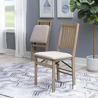 Linon Triena Mission-Back Folding Chair 2-pc. Set