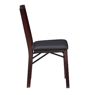 Linon Triena Mission-Back Folding Chair