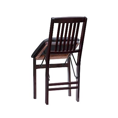Linon Triena Mission-Back Folding Chair