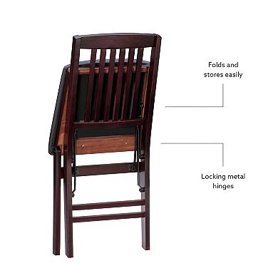 Linon Triena Mission-Back Folding Chair 2-pc. Set