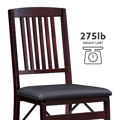Linon Triena Mission-Back Folding Chair 2-pc. Set