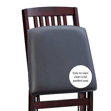 Linon Triena Mission-Back Folding Chair 2-pc. Set