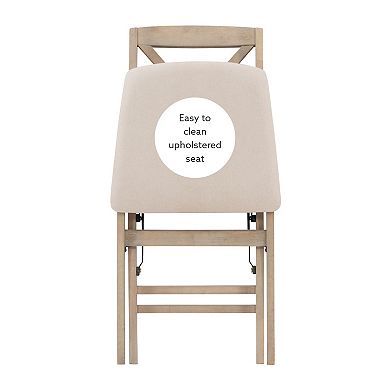 Linon Triena X-Back Folding Chair 2-piece Set