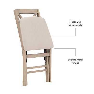 Linon Triena X-Back Folding Chair 2-piece Set