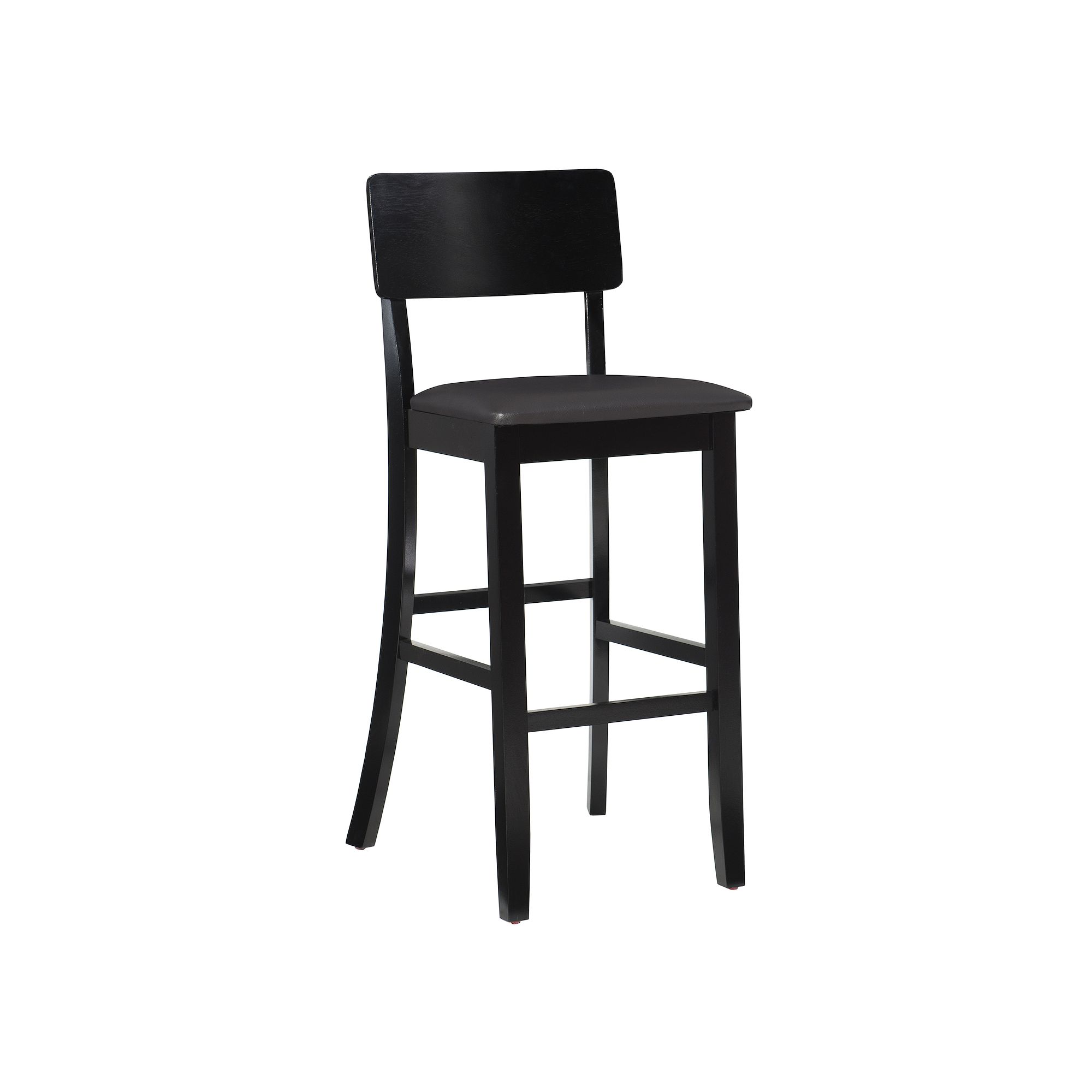 Linon Torino Contemporary Bar Stool, Black