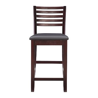 Linon Triena Ladder-Back Counter Stool