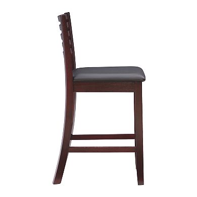 Linon Triena Ladder-Back Counter Stool