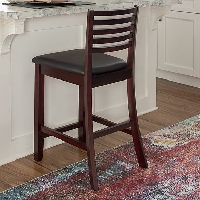 Linon Triena Ladder-Back Counter Stool