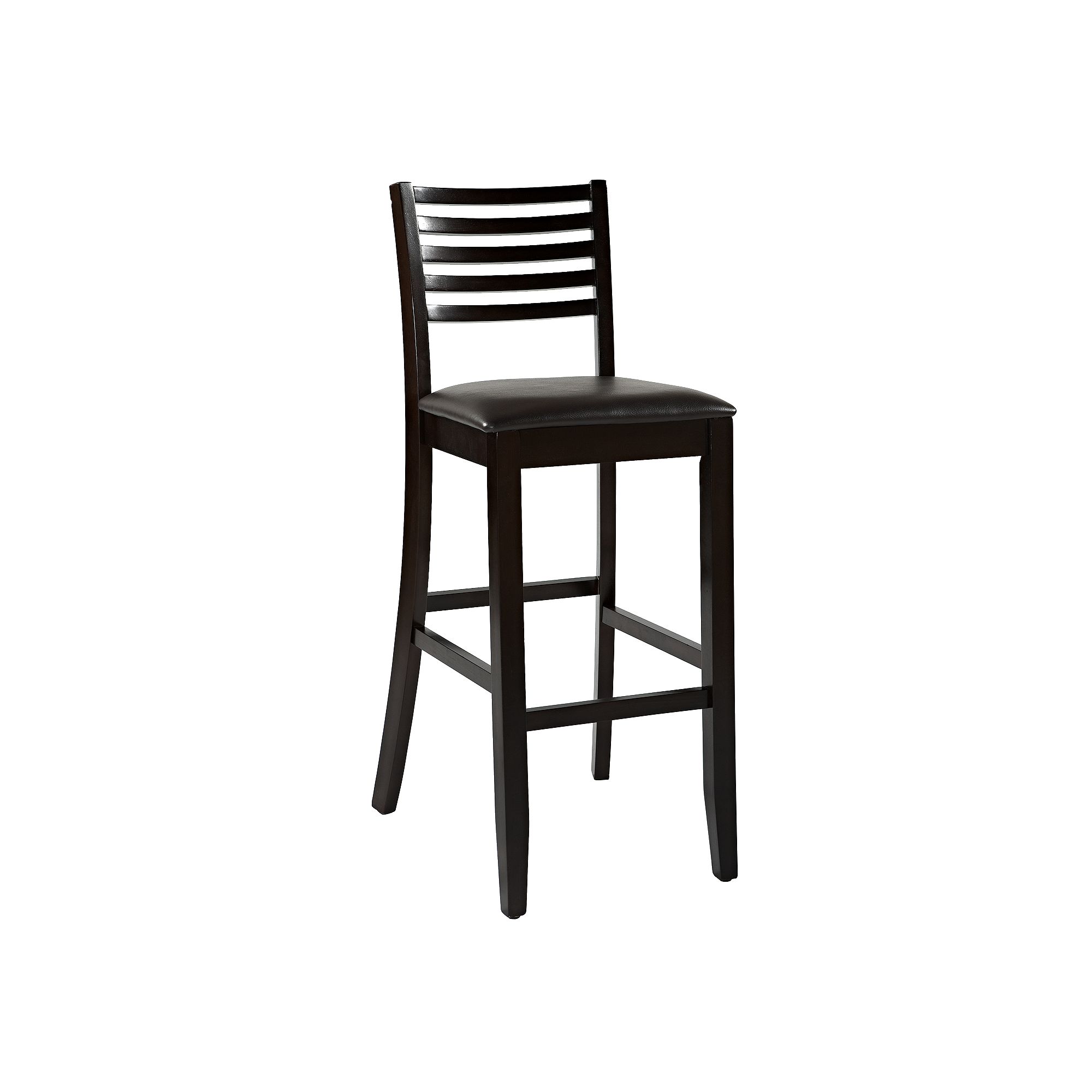 Linon Triena Ladder-Back Bar Stool, Brown