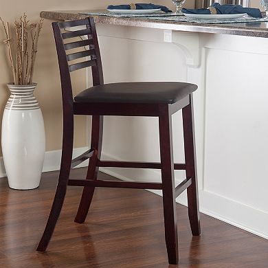 Linon Triena Ladder-Back Bar Stool