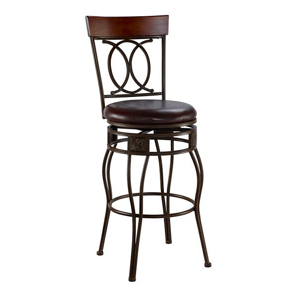 Linon O X Swivel Bar Stool