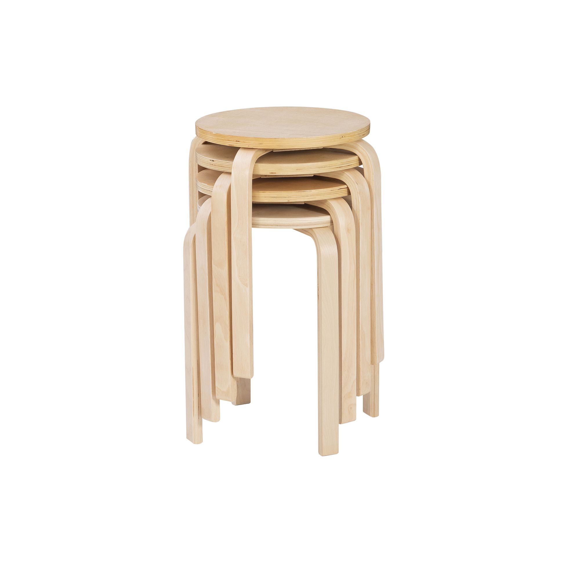 Linon Brentwood 4-pc. Stool Set, Brown
