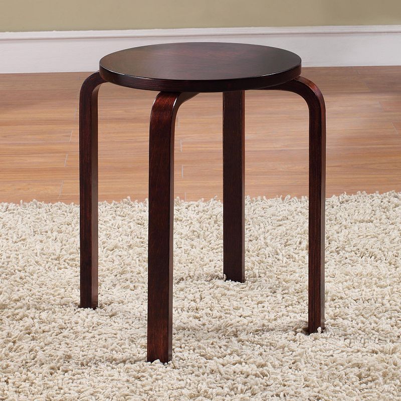 Linon Brentwood 4-pc. Stool Set, Brown, Furniture