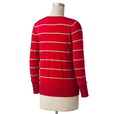 Women's Sonoma Goods For Life® Lurex Striped Sweater