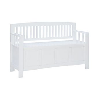 Linon Slatted Storage Bench