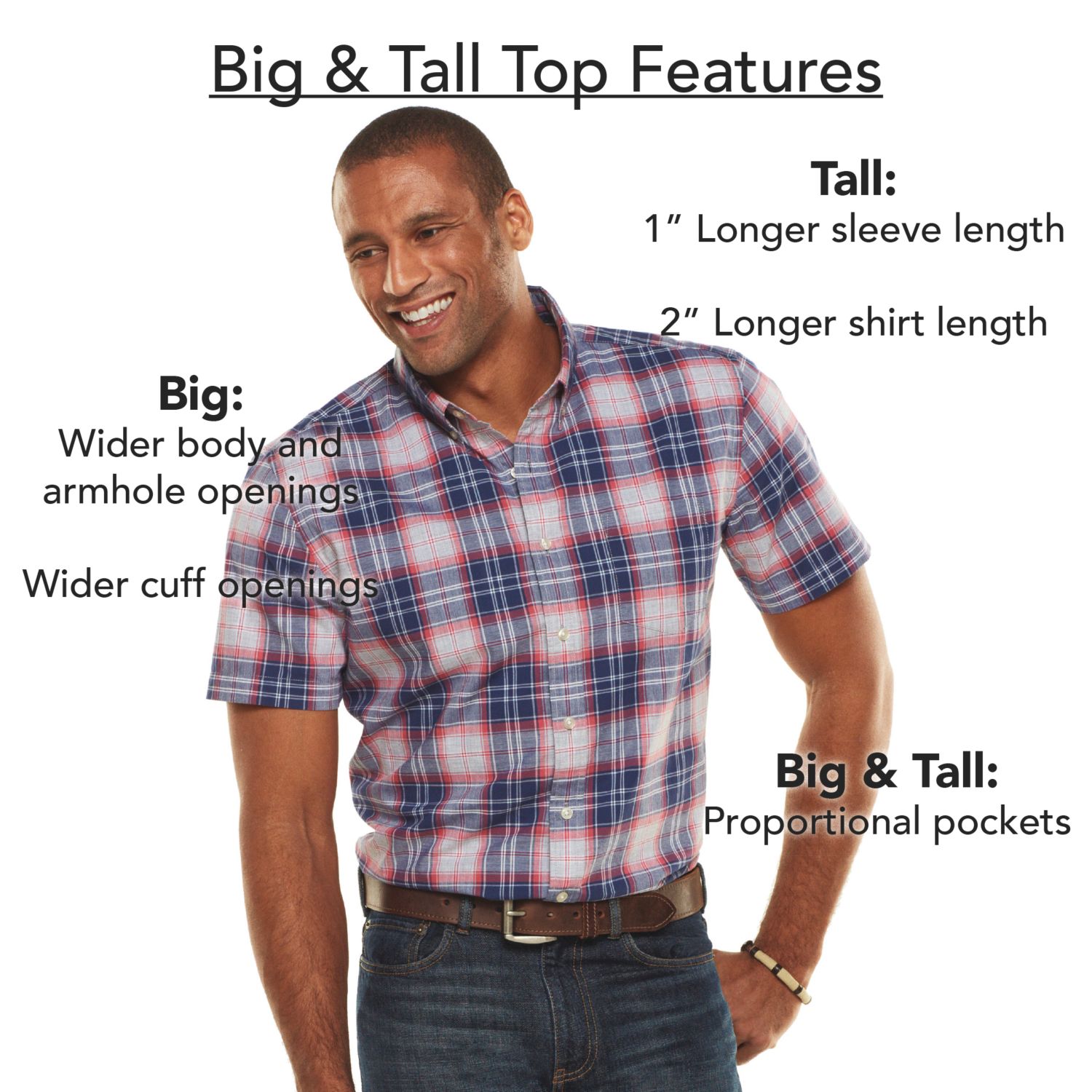 chaps shirts big and tall