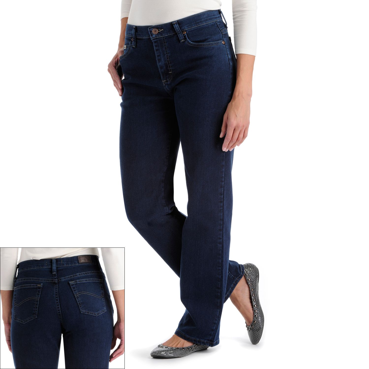 lee stretch waist jeans