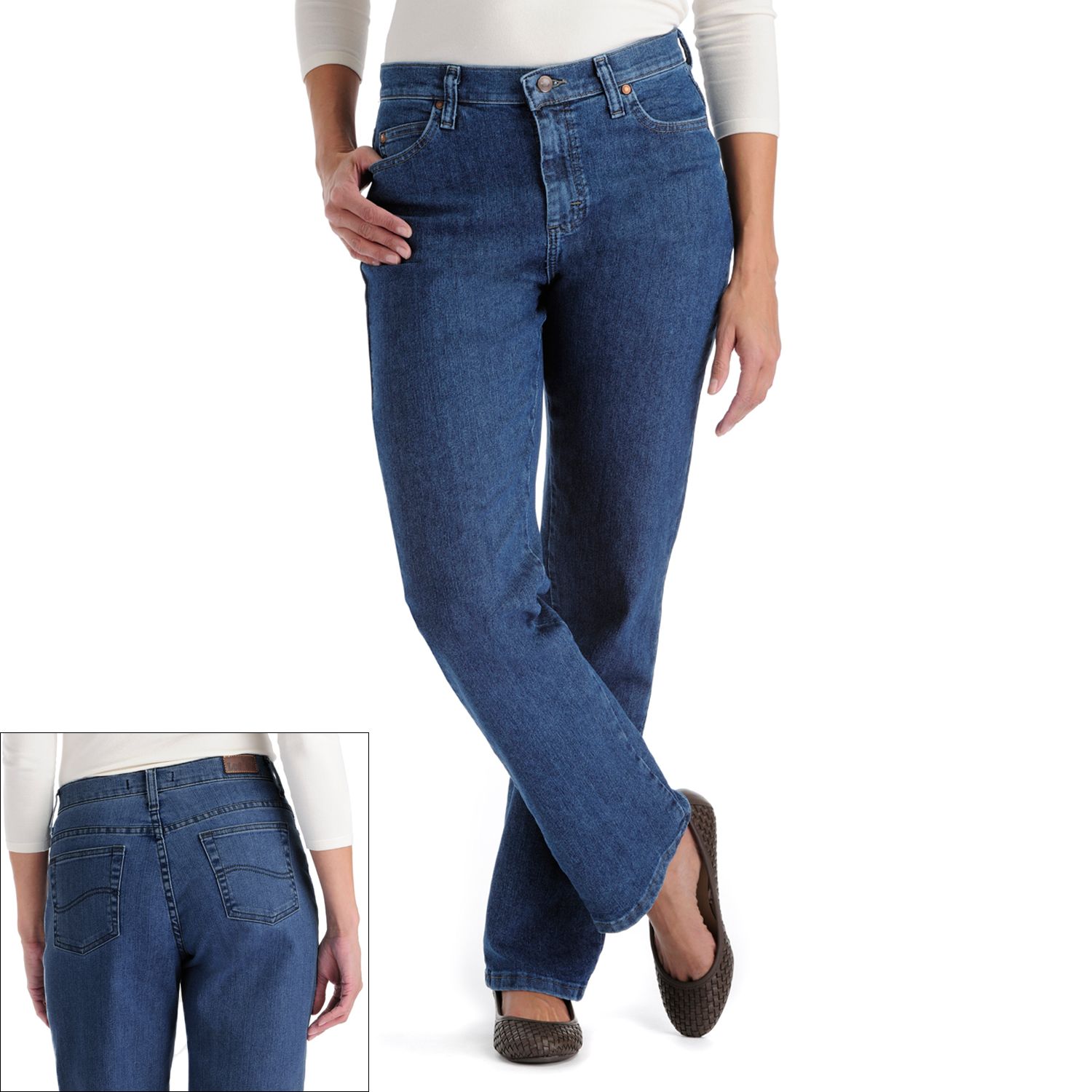 Jeans Lee Femme Taille 6 – Straight Leg Délavé Clair état Très Bon