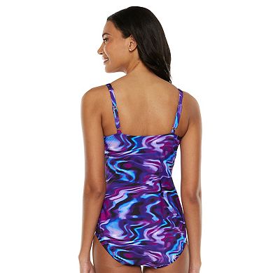 Women's Croft & Barrow® Fit For You Tummy Slimmer One-Piece Swimsuit