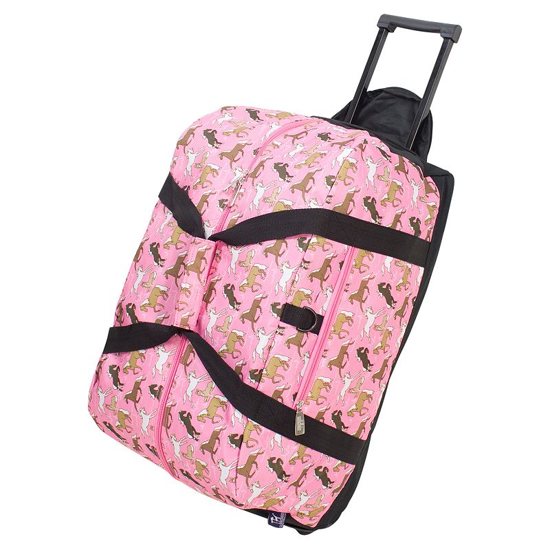 Wildkin Horse Good Times Rolling Duffel Bag - Kids, Pink