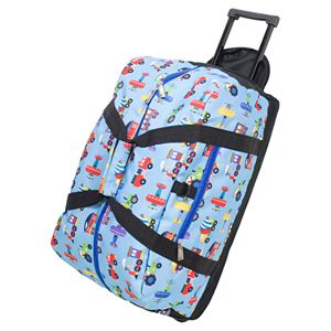 Wildkin Olive Kids Trains, Planes & Trucks Good Times Rolling Duffel Bag - Boys