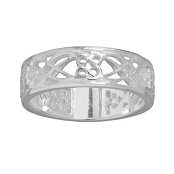 Silver Plated Filigree Ring