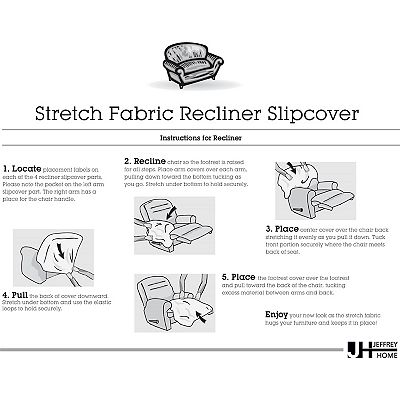 Jeffrey Home Stretch Sensations Stretch Newport Recliner Slipcover