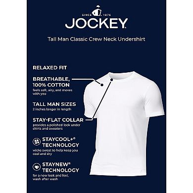 Big & Tall Jockey 2-pack Classic Crewneck Tees