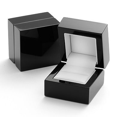 Princess-Cut IGL Certified Diamond Frame Engagement Ring in 10k White Gold (1/2 ct. T.W.)