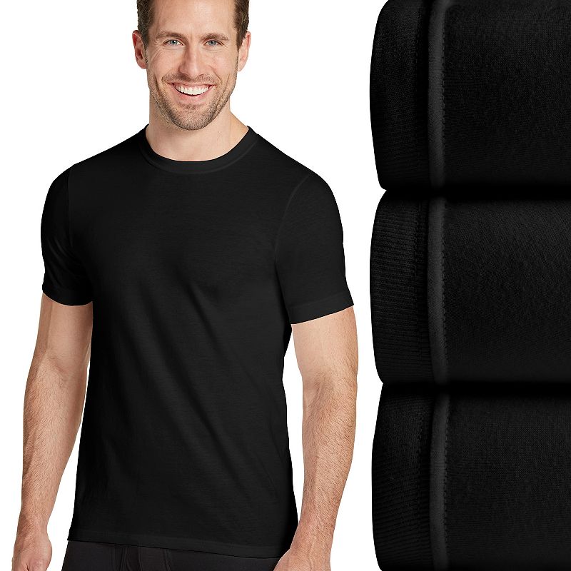 UPC 037882057358 product image for Men's Jockey® Classic 3-pack Crewneck Tees, Size: Large, Black | upcitemdb.com