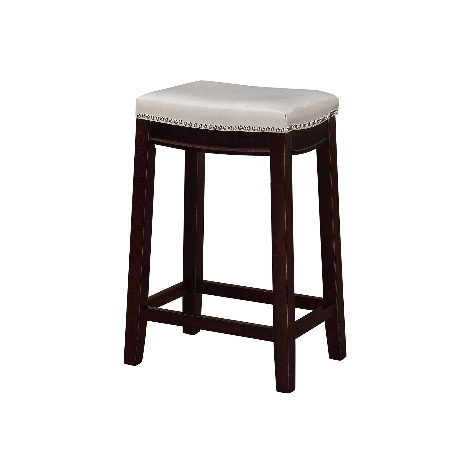 Linon Allure Counter Stool - 26 Overall Height, Dove Gray