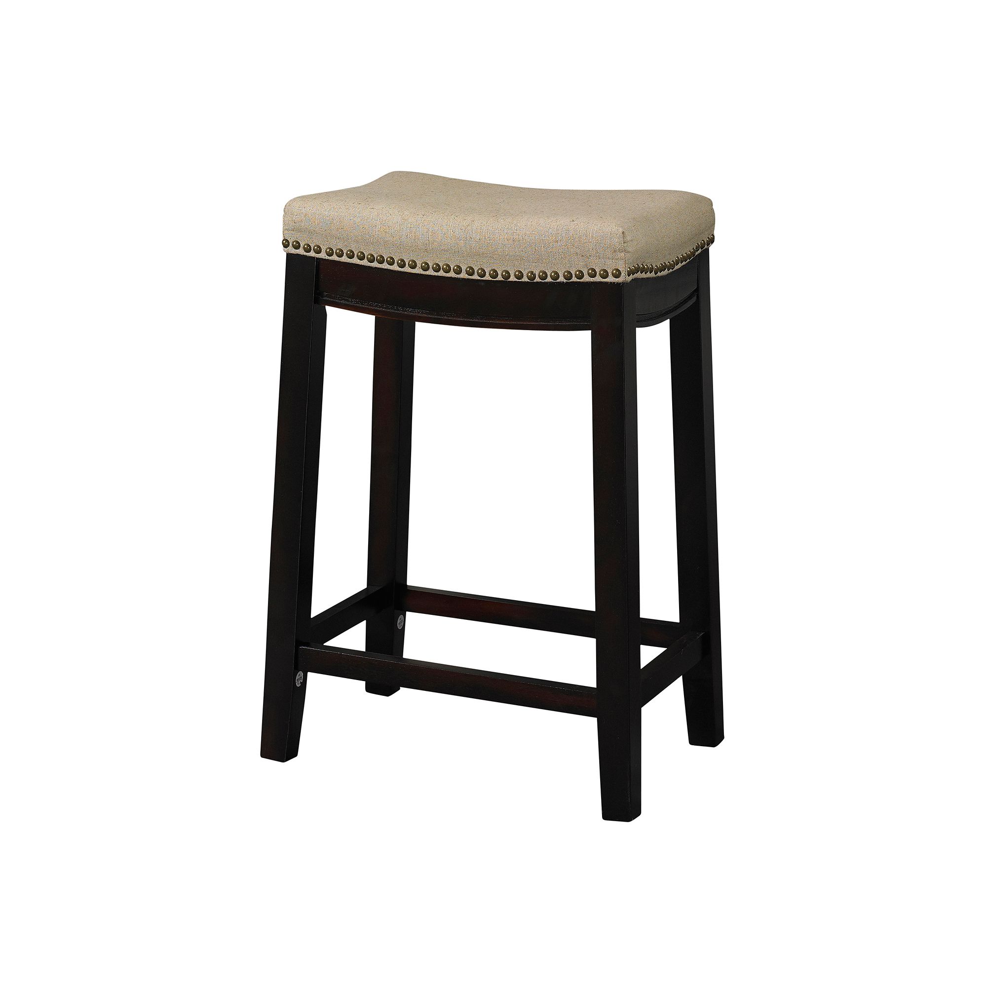 Linon Allure Counter Stool - 26 Overall Height, Linen
