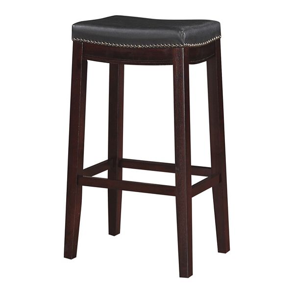 Linon Allure Bar Stool - Black