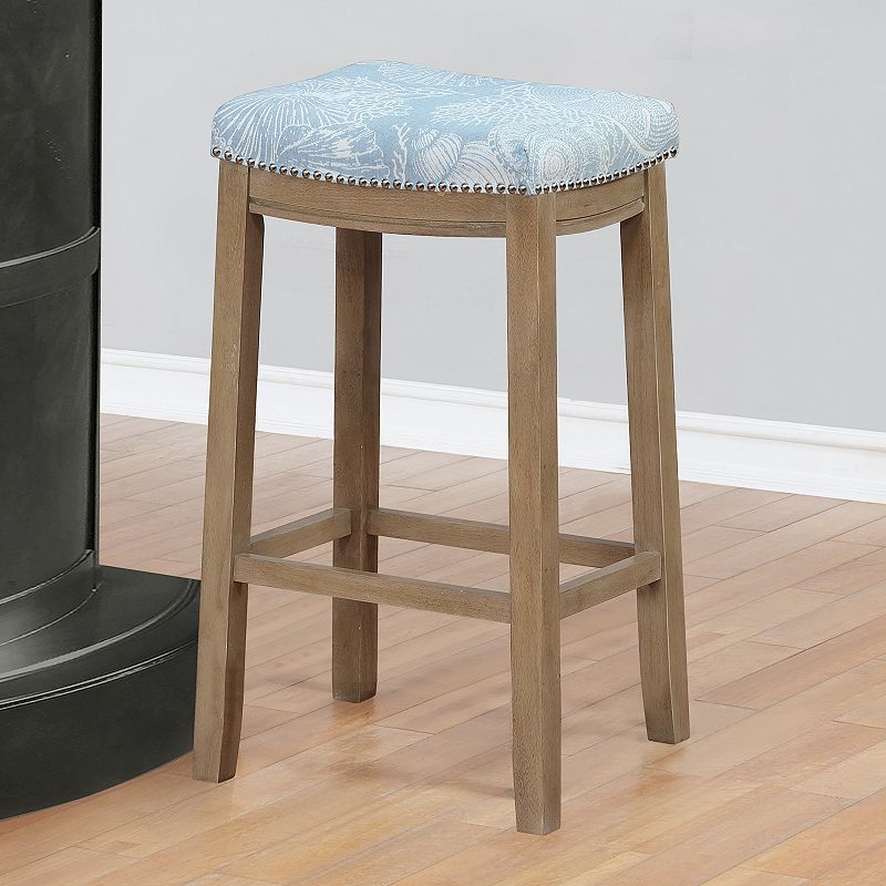Linon Allure Bar Stool, Coast