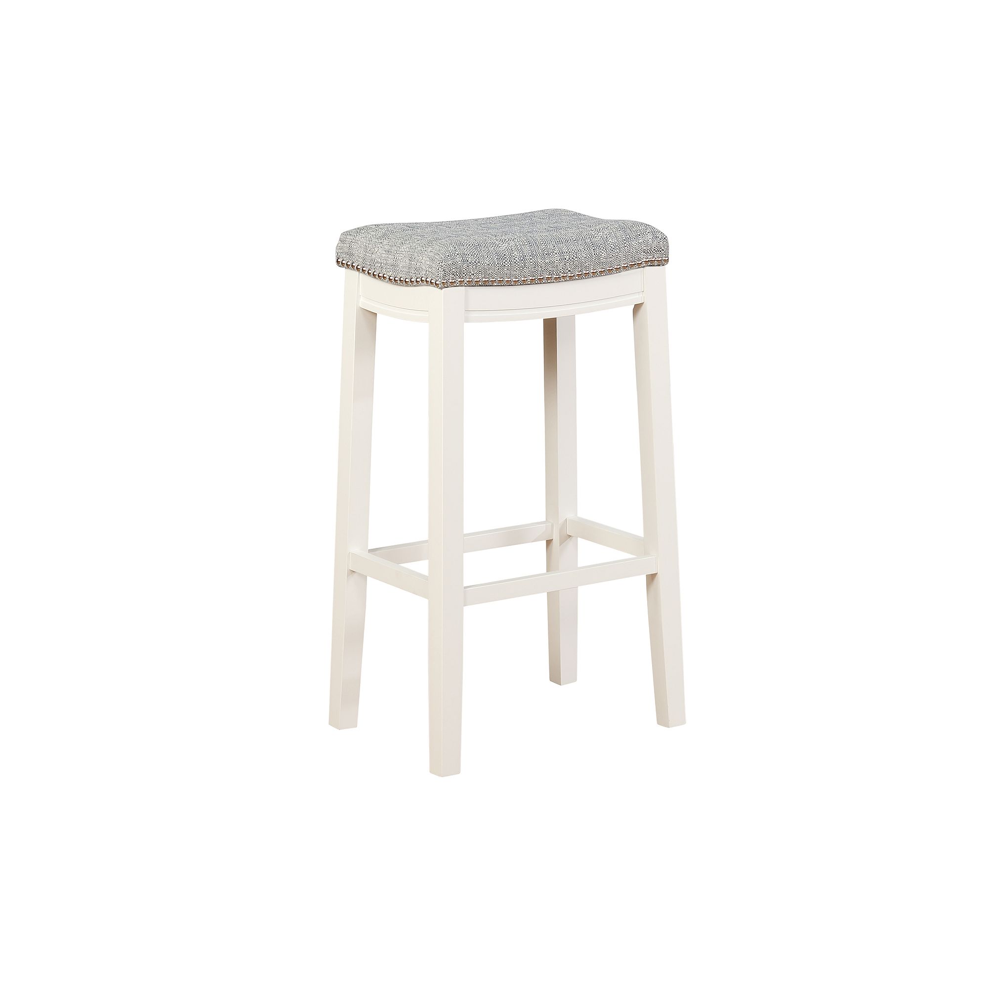 Linon Allure Bar Stool, Blue White