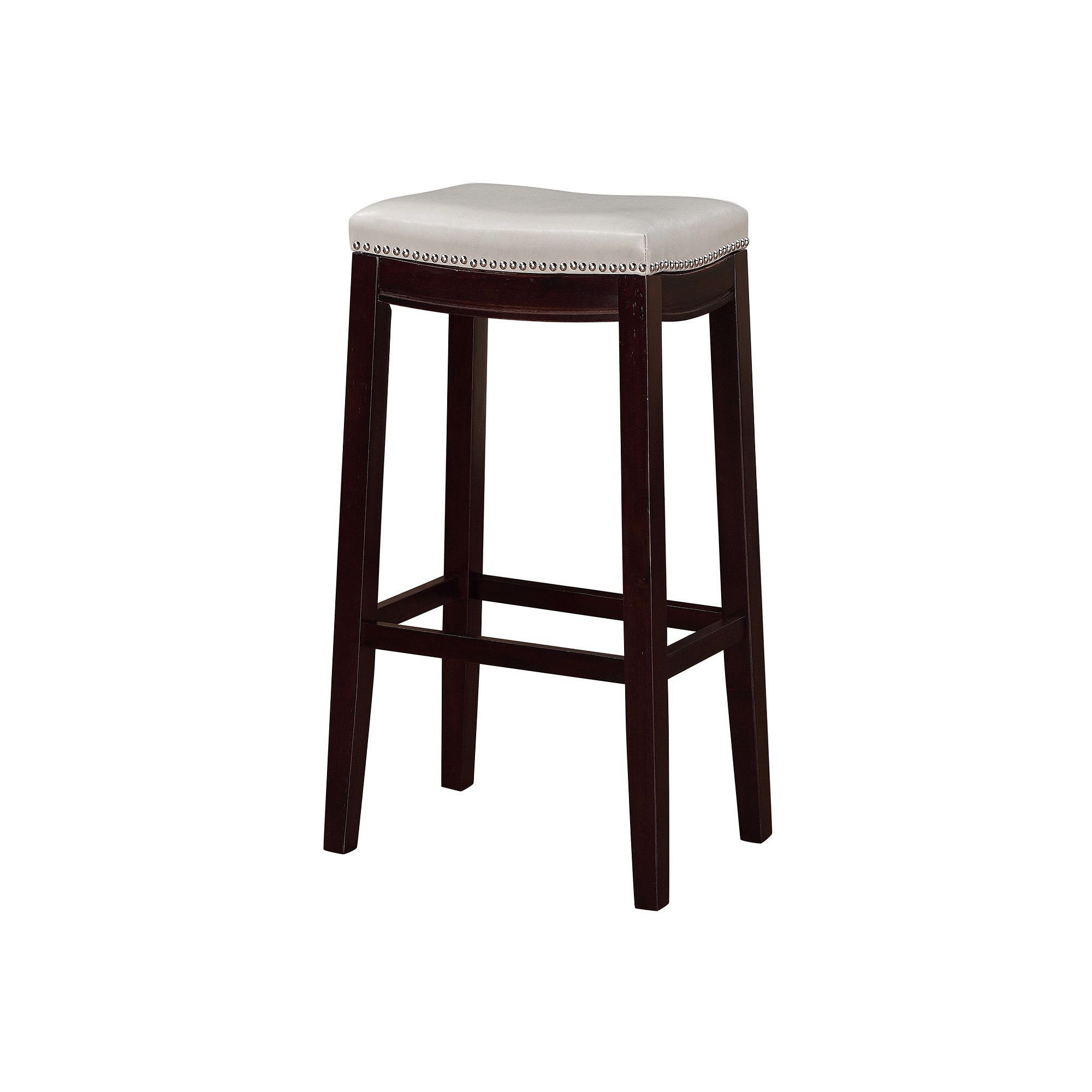 Linon Allure Bar Stool, Dove Gray