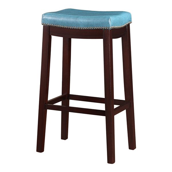 Linon Allure Bar Stool - Teal