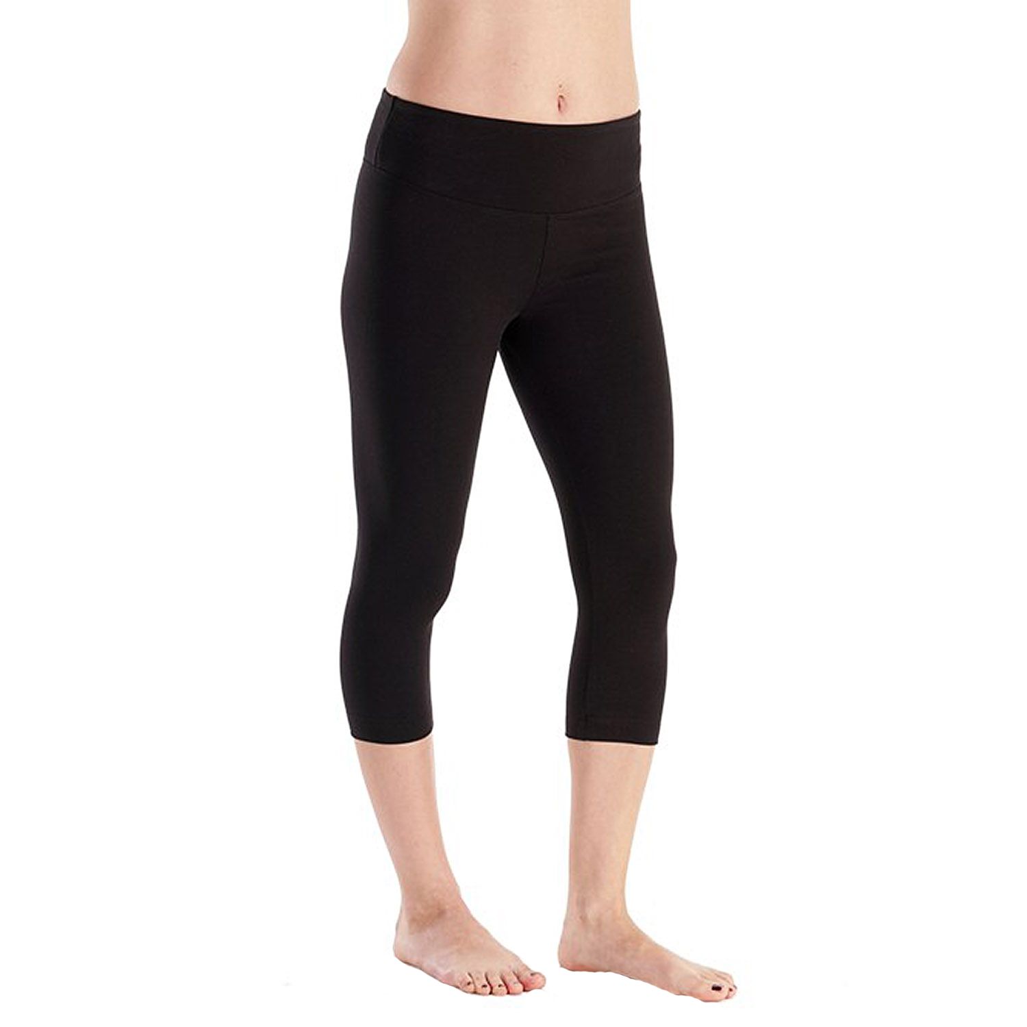 control top workout capris