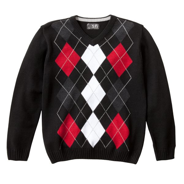 Boys 8-20 XG Argyle Sweater